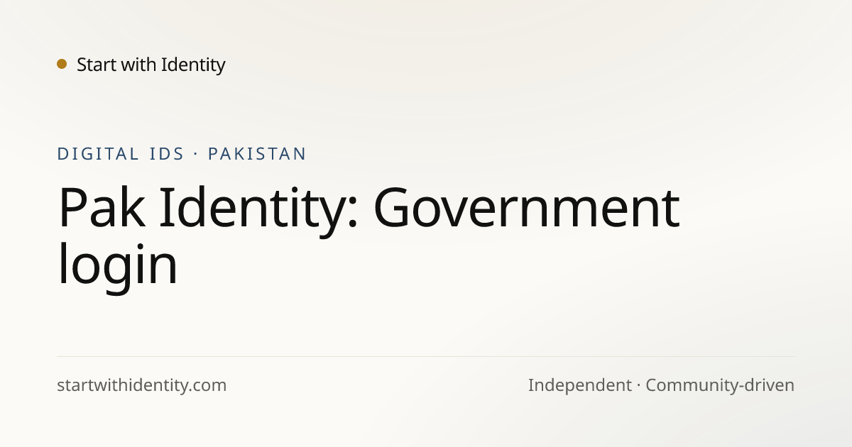 Pakistan Api Pak Pak Identity (Pakistan): National Digital ID Explained · Start with ...